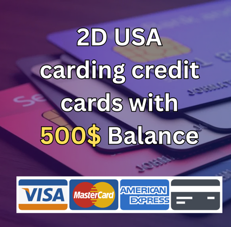 2D Carding CC with 500$ Balance